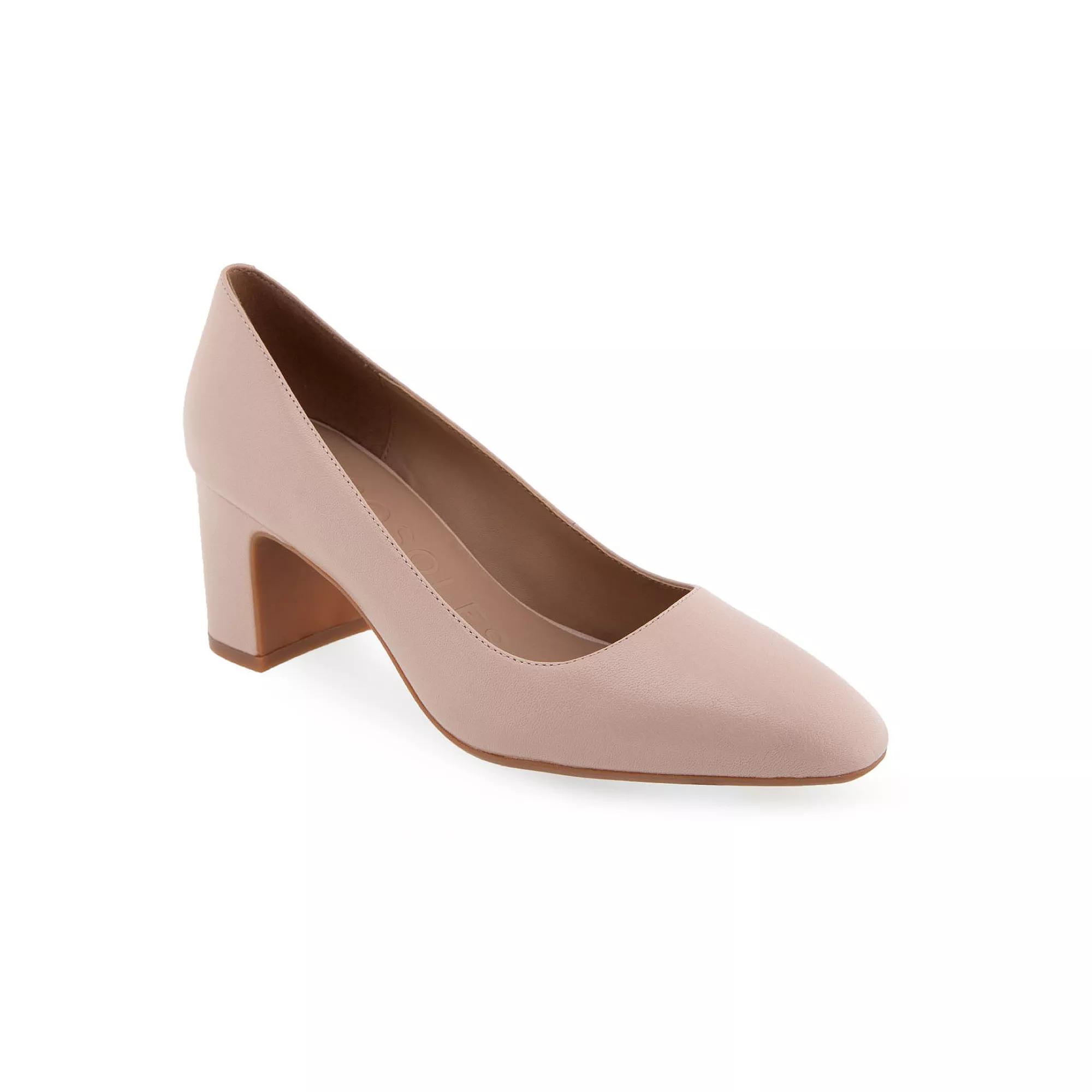 Aerosoles Minetta Women's Leather Dress Pumps, Size: 10, Cipria Leather Product Image