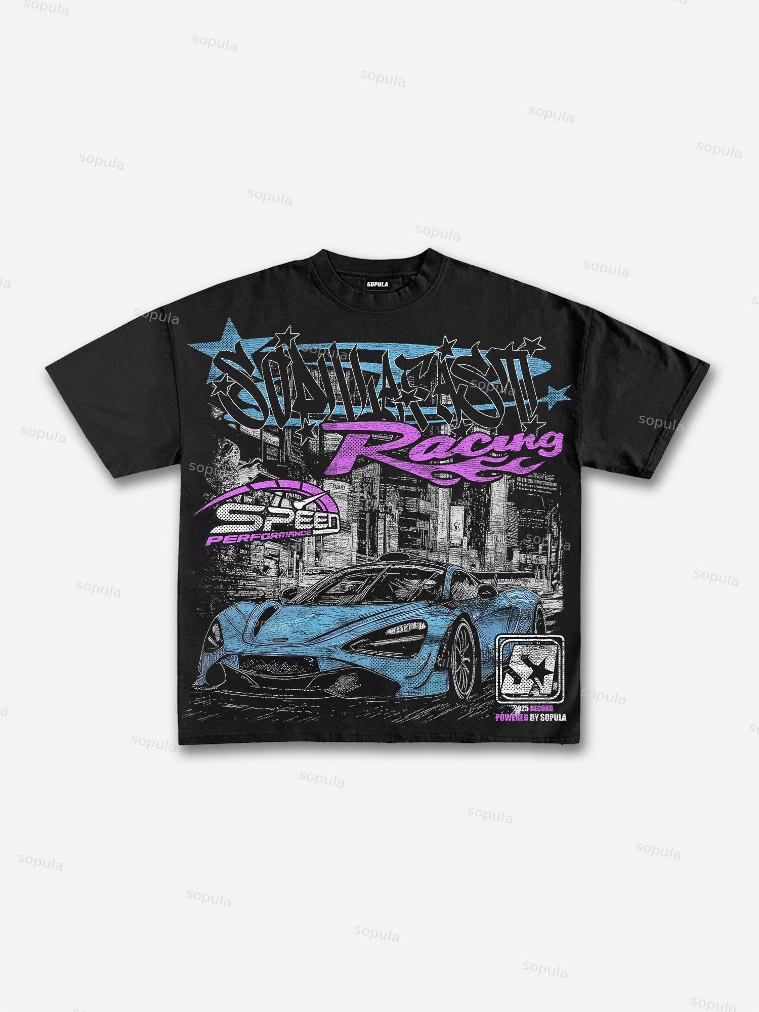 Sopula Y2k Fast Racing Make Vintage Graphics Cotton T-Shirt Product Image
