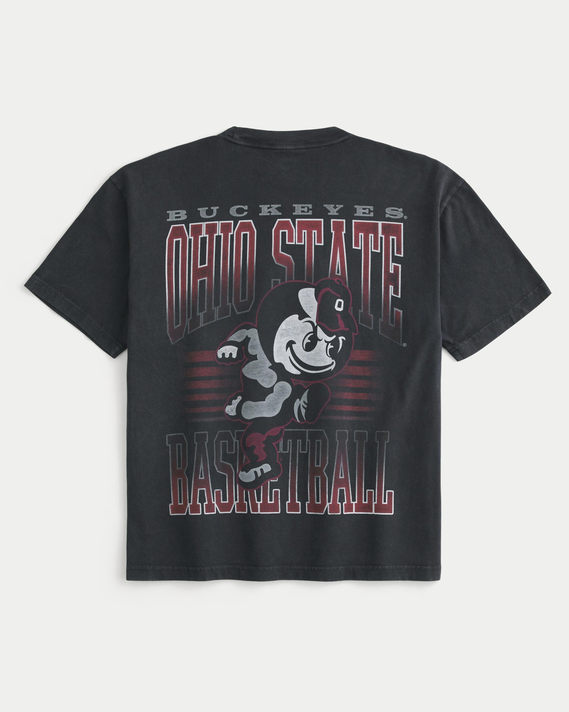 Boxy Ohio State Buckeyes Basketball Graphic Tee Product Image