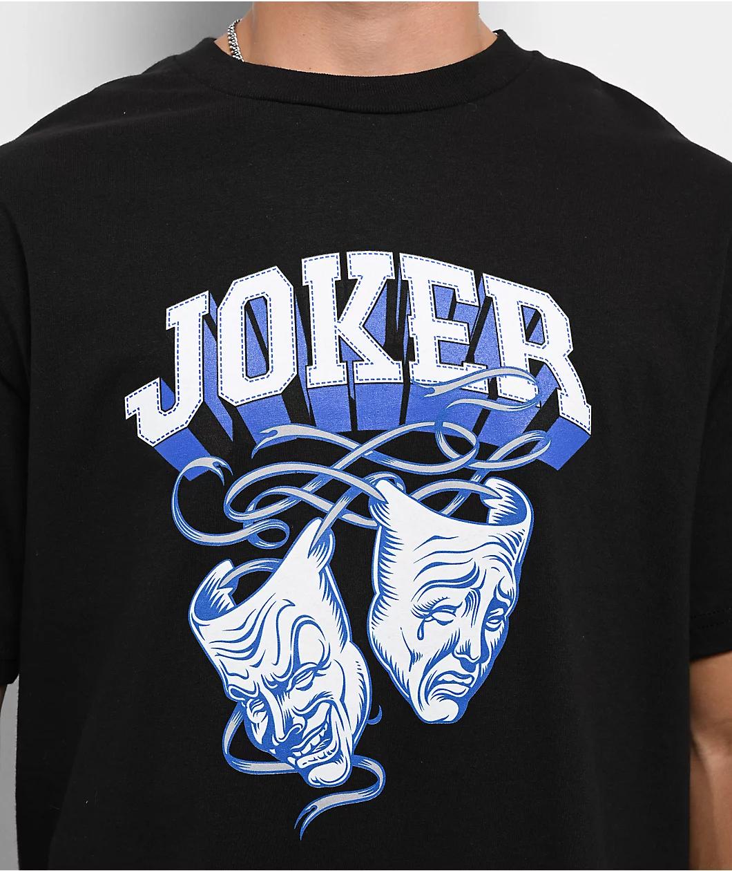 Joker Laugh Now Cry Later Black T-Shirt Product Image