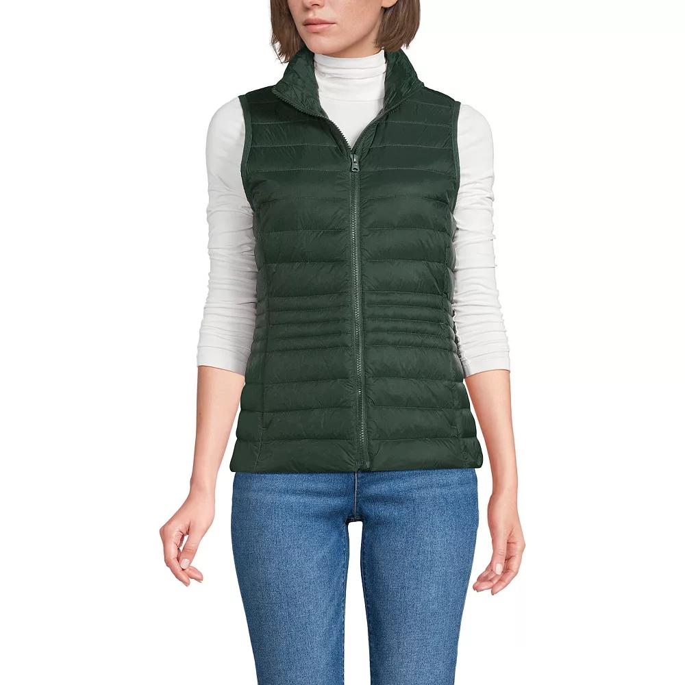 Women's Lands' End Wanderweight Packable Down Vest,  Product Image