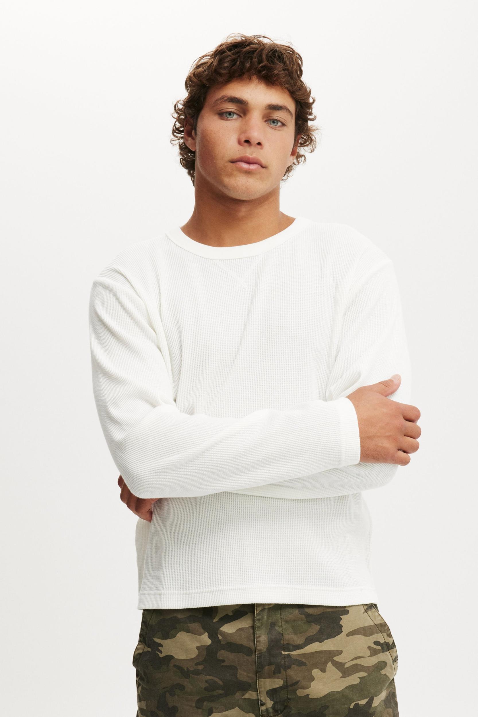 Cotton On Men - Cropped Fit Textured Long Sleeve Product Image