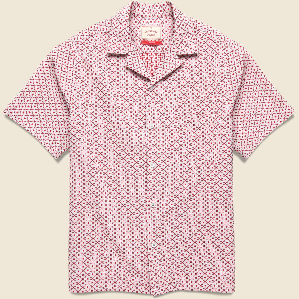 Tile Camp Shirt - Red Product Image
