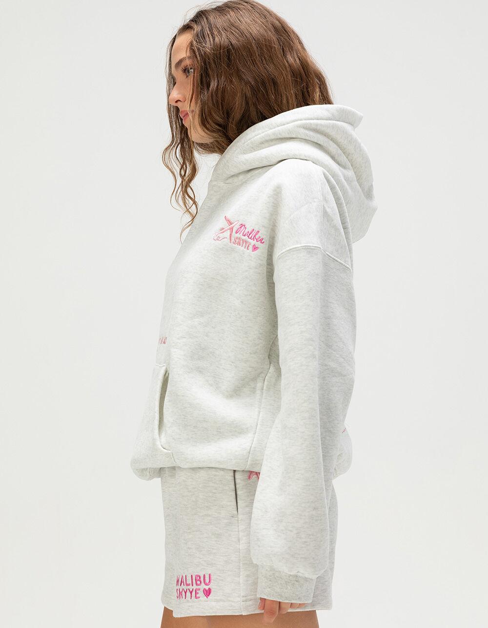 MALIBU SKYYE Feel Alive Womens Hoodie - HEATHER GRAY Product Image