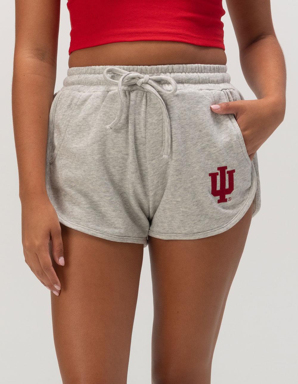 HYPE AND VICE Indiana University Womens Shorts - HEATHER GRAY Product Image