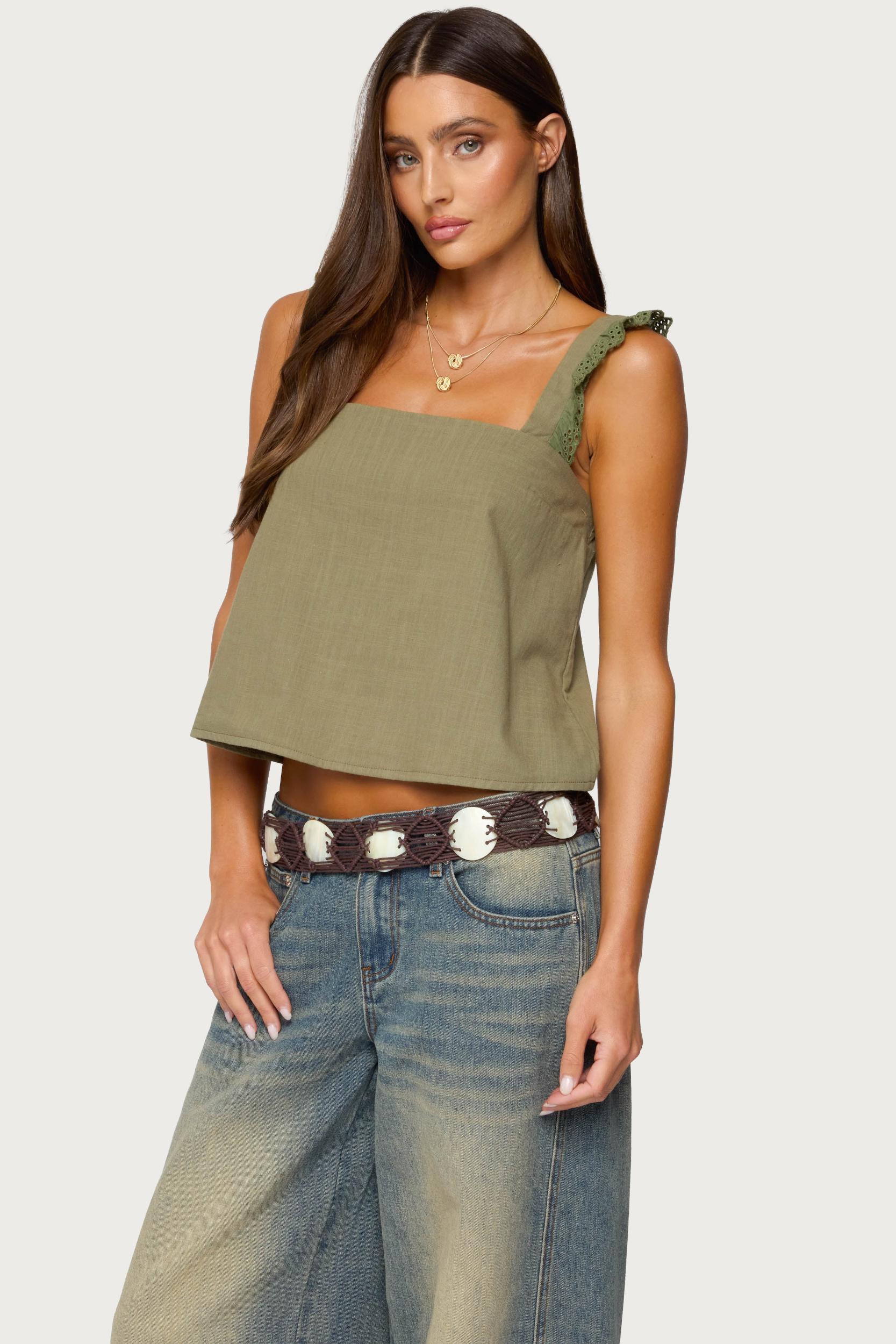 Viviana Linen Look Top Product Image