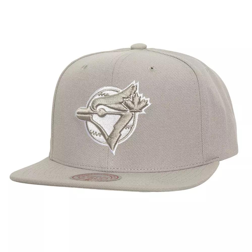 Men's Mitchell & Ness Gray Toronto Blue Jays Snapback Hat, Jay Grey Product Image