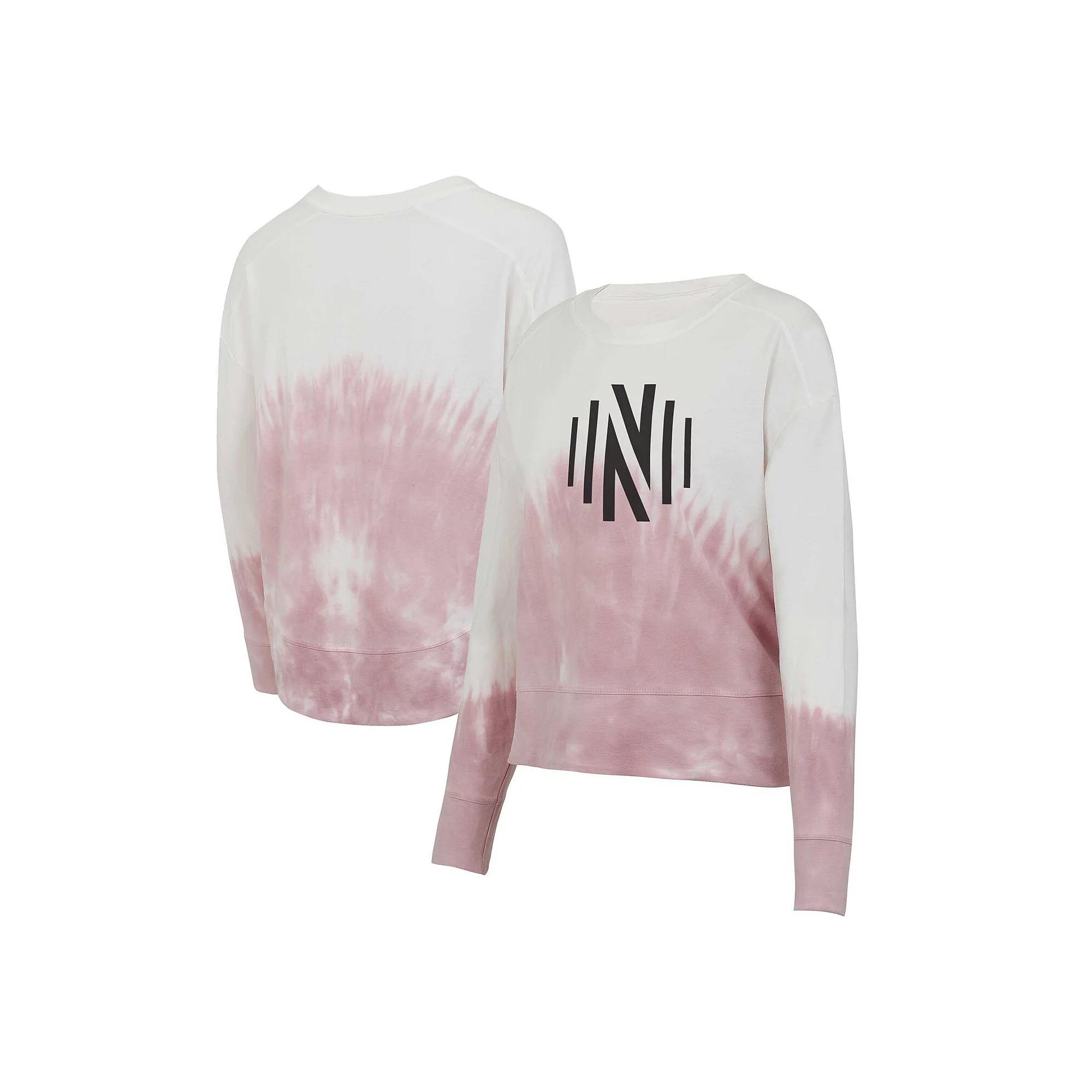 Women's Concepts Sport Pink/White Nashville SC Orchard Tie-Dye Long Sleeve T-Shirt, Size: Medium, Mls Pink Product Image