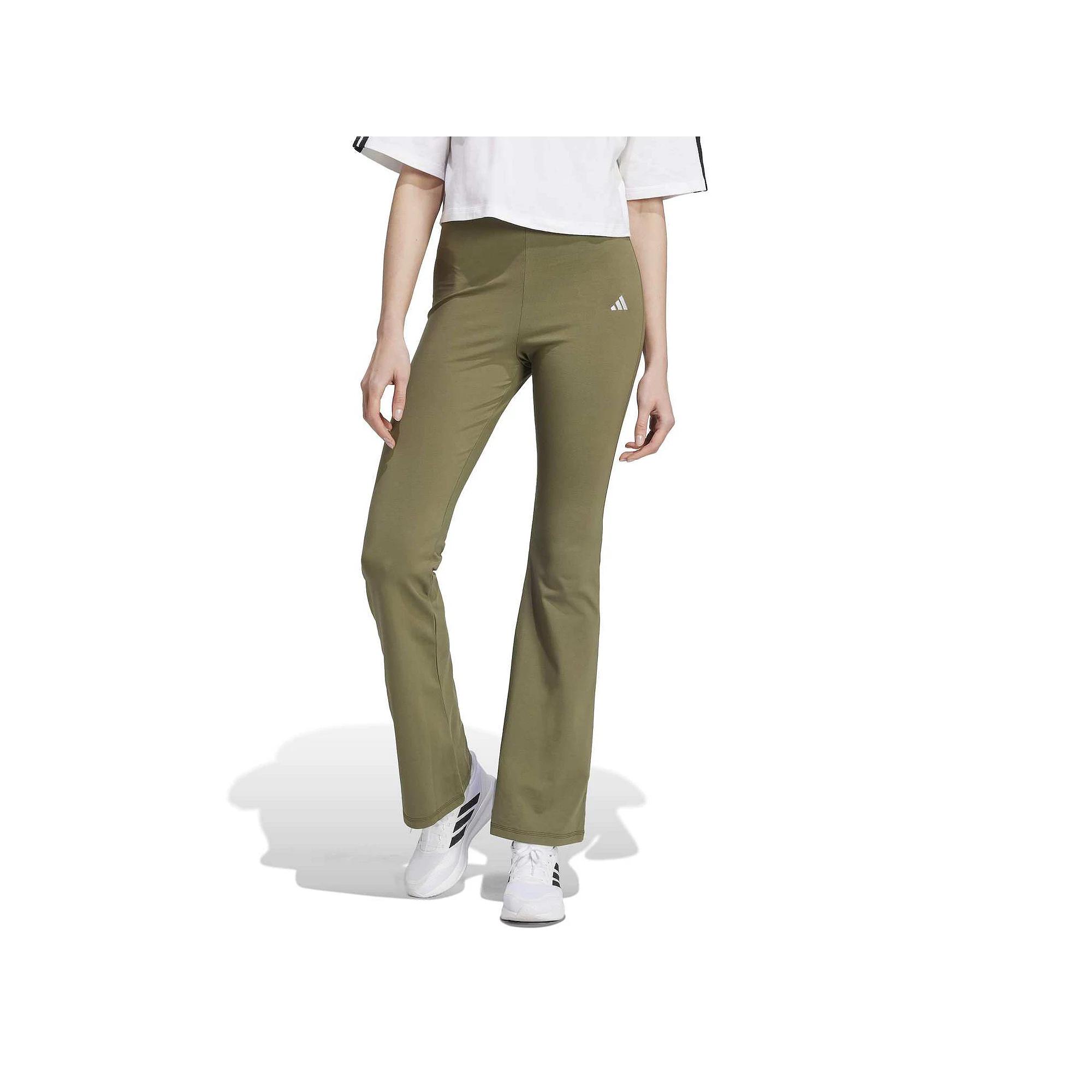 adidas Essentials Small Logo Flared Leggings Black M Womens Product Image