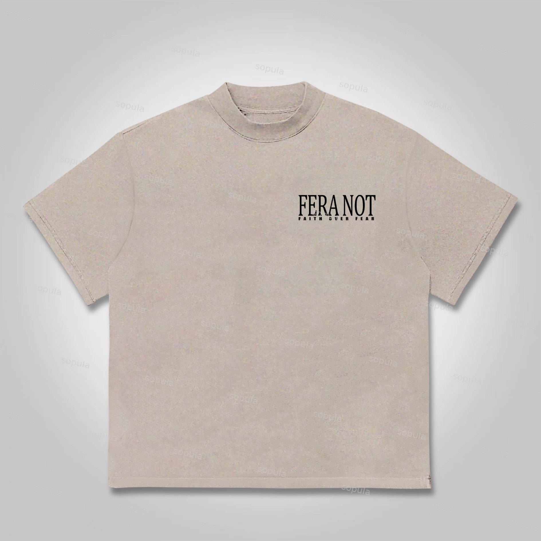 Sopula Fear Not Faith God's Gym Graphic Print Cotton T-shirt Product Image