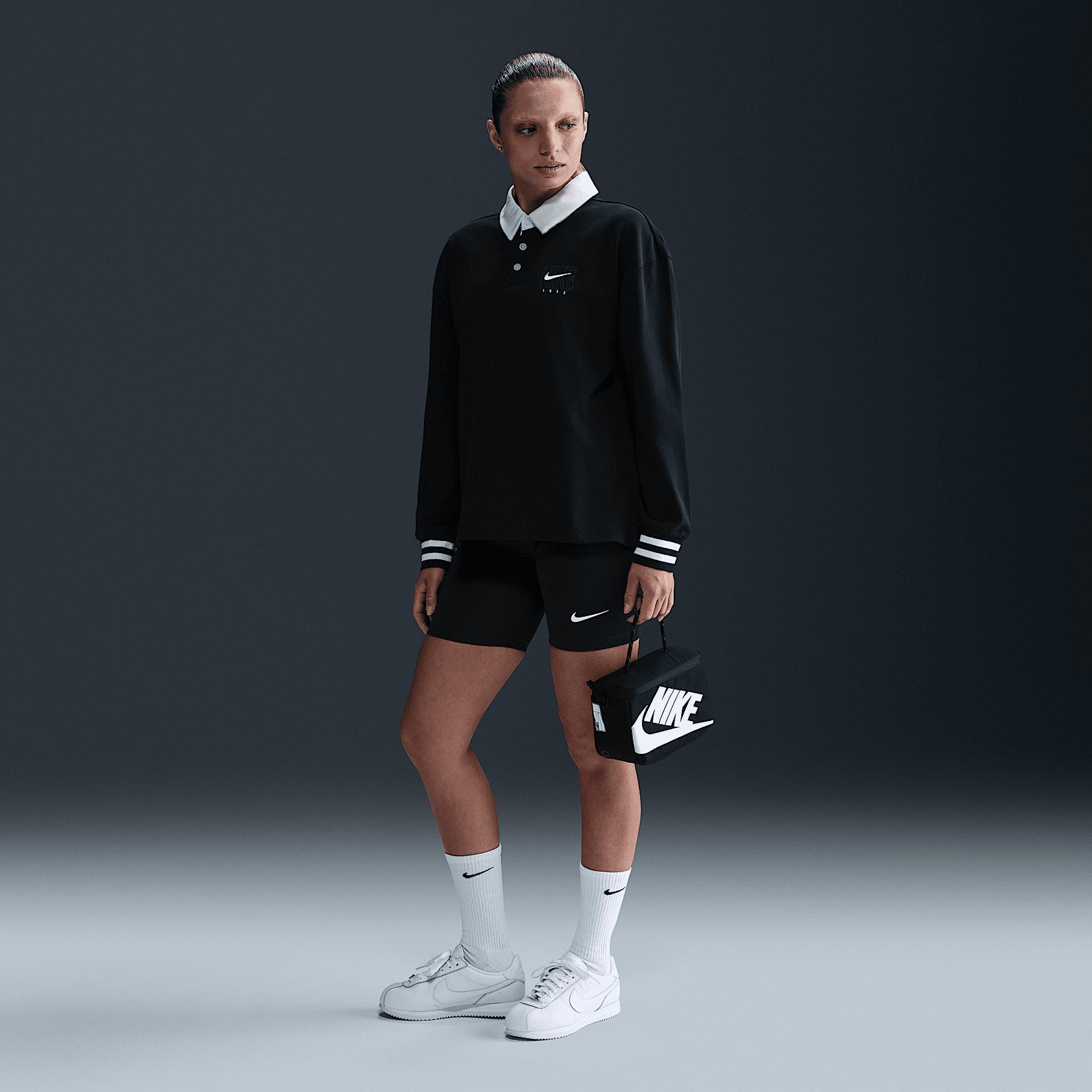Women's Nike Sportswear Essential Oversized Long-Sleeve Polo Product Image