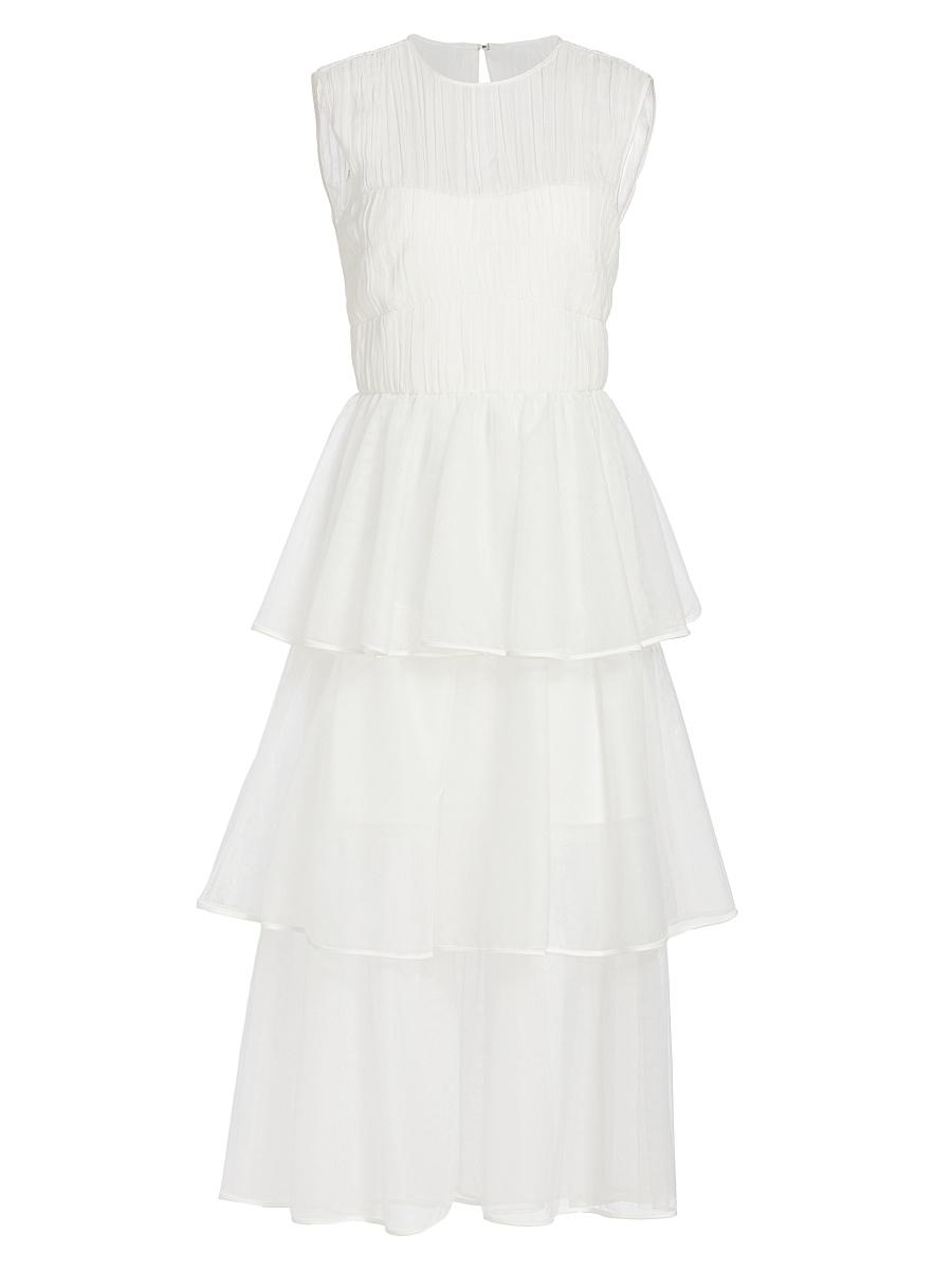 Womens Benton Pleated Tulle Dress Product Image