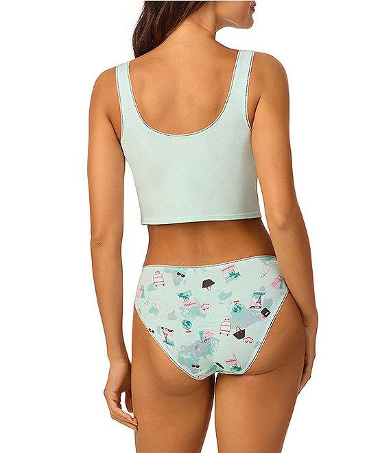 Bedhead Sleeveless Henley Knit Solid Cropped Tank Top Product Image