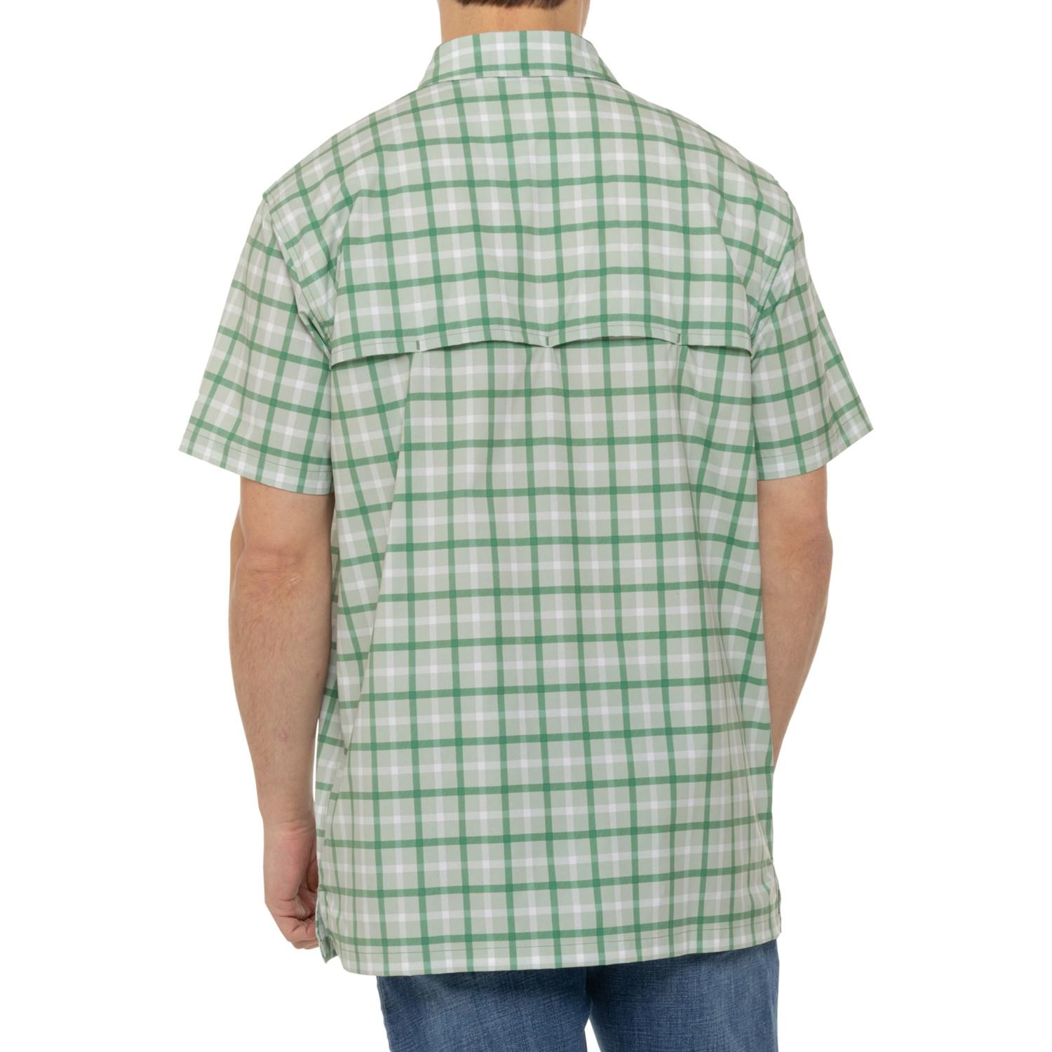 Carhartt 106167 Big and Tall Force® Sun Defender Relaxed Fit Plaid Shirt - UPF 50+, Short Sleeve Product Image