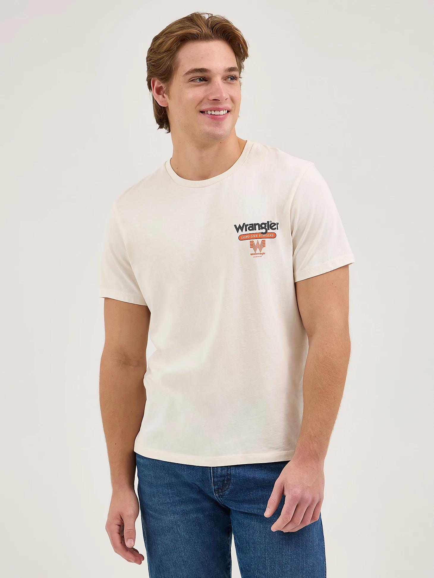 Wrangler x Whataburger Men's Cowboy Burgers T-Shirt in Marshmallow Product Image