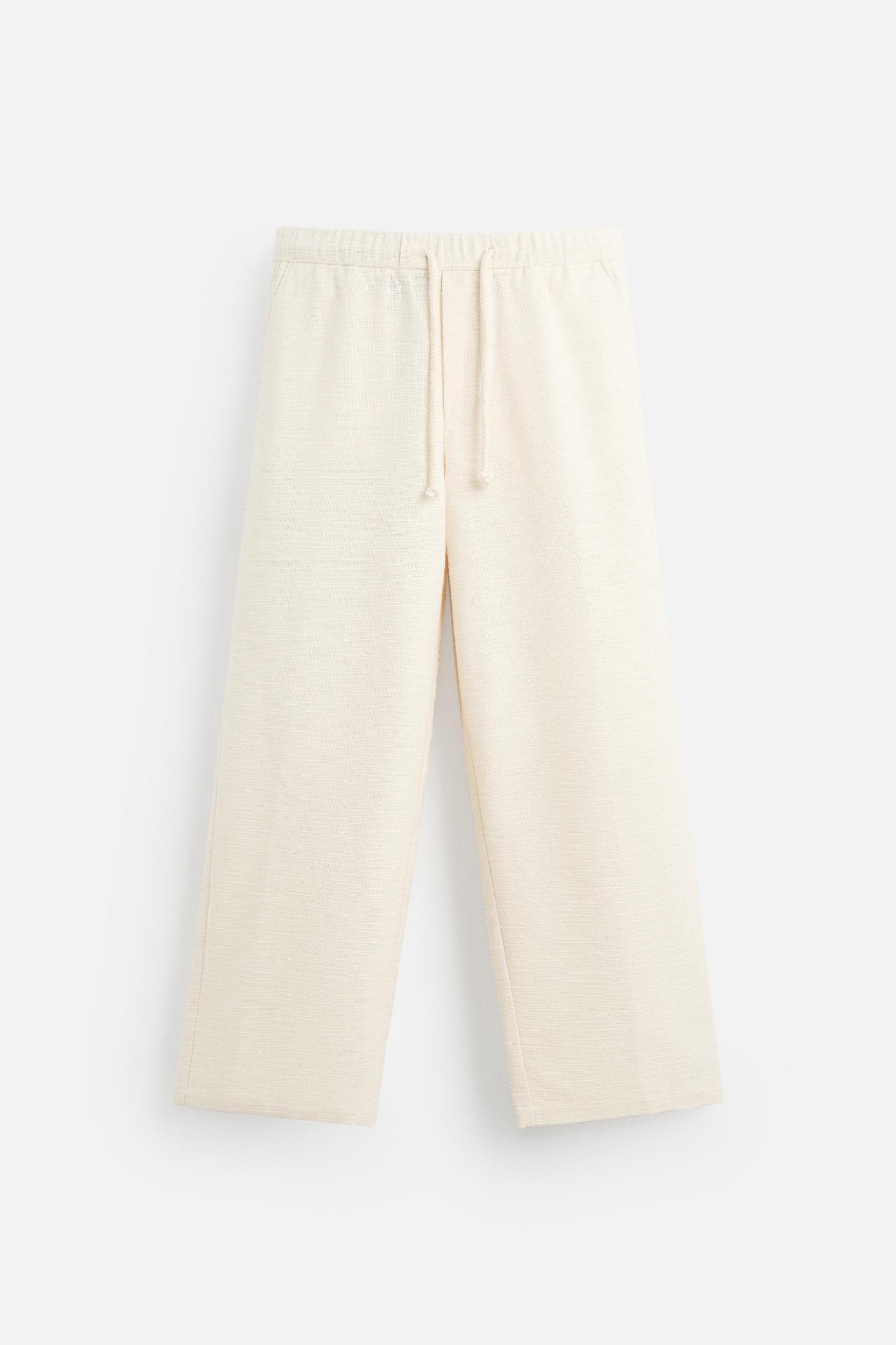 STRUCTURED RELAXED FIT PANTS Product Image