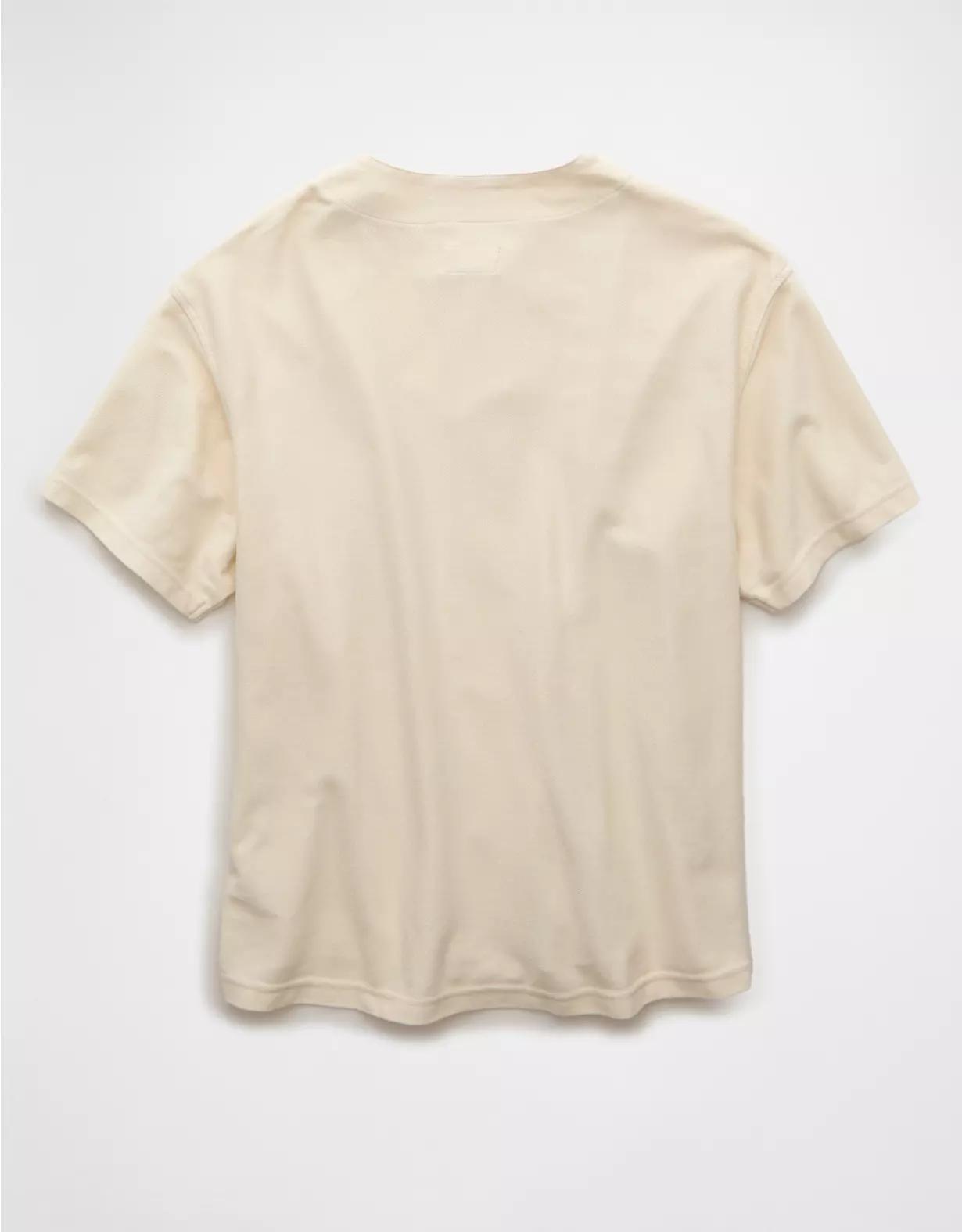 AE Button-Up Baseball T-Shirt Product Image