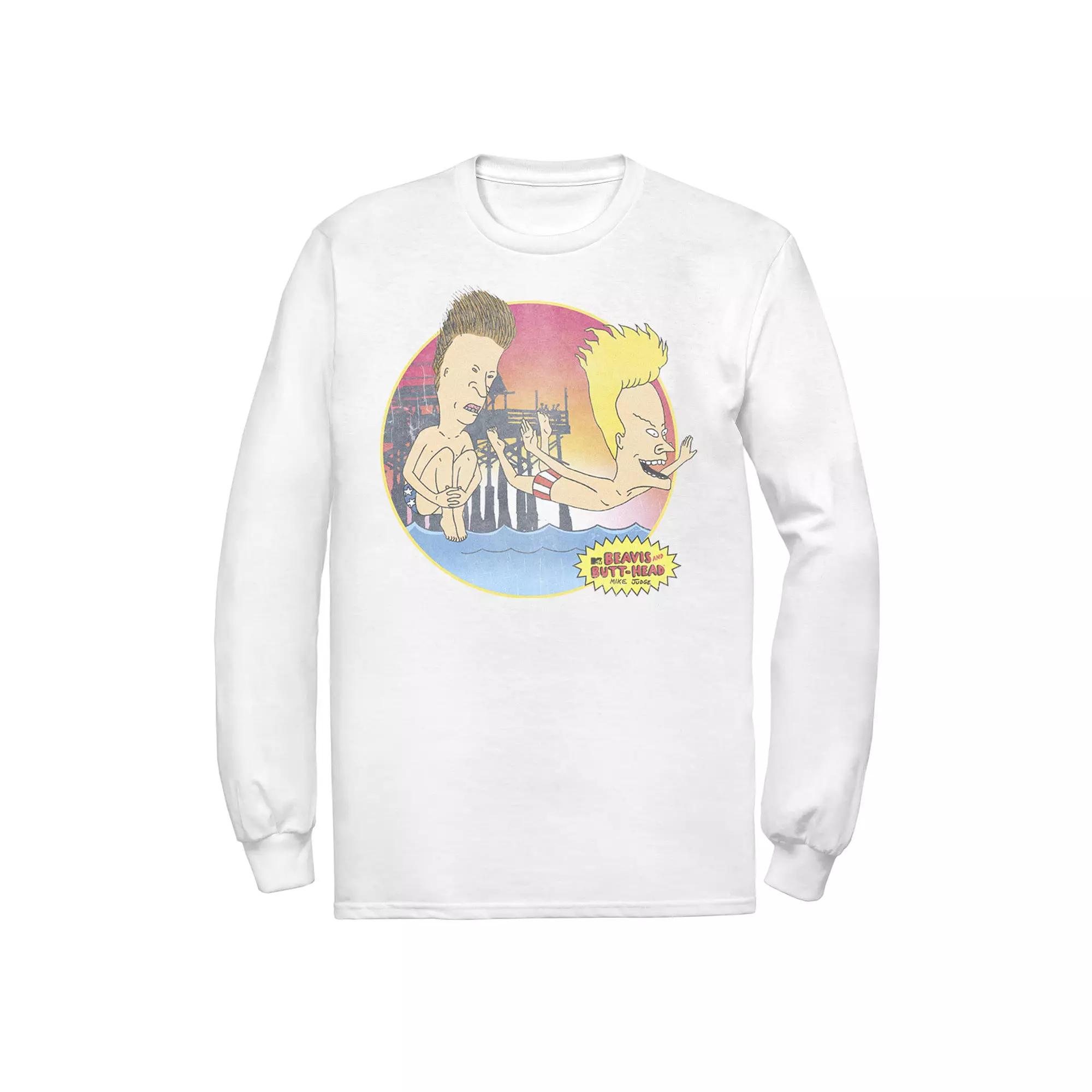 Men's Beavis Butthead Belly Flop Tee,  Product Image