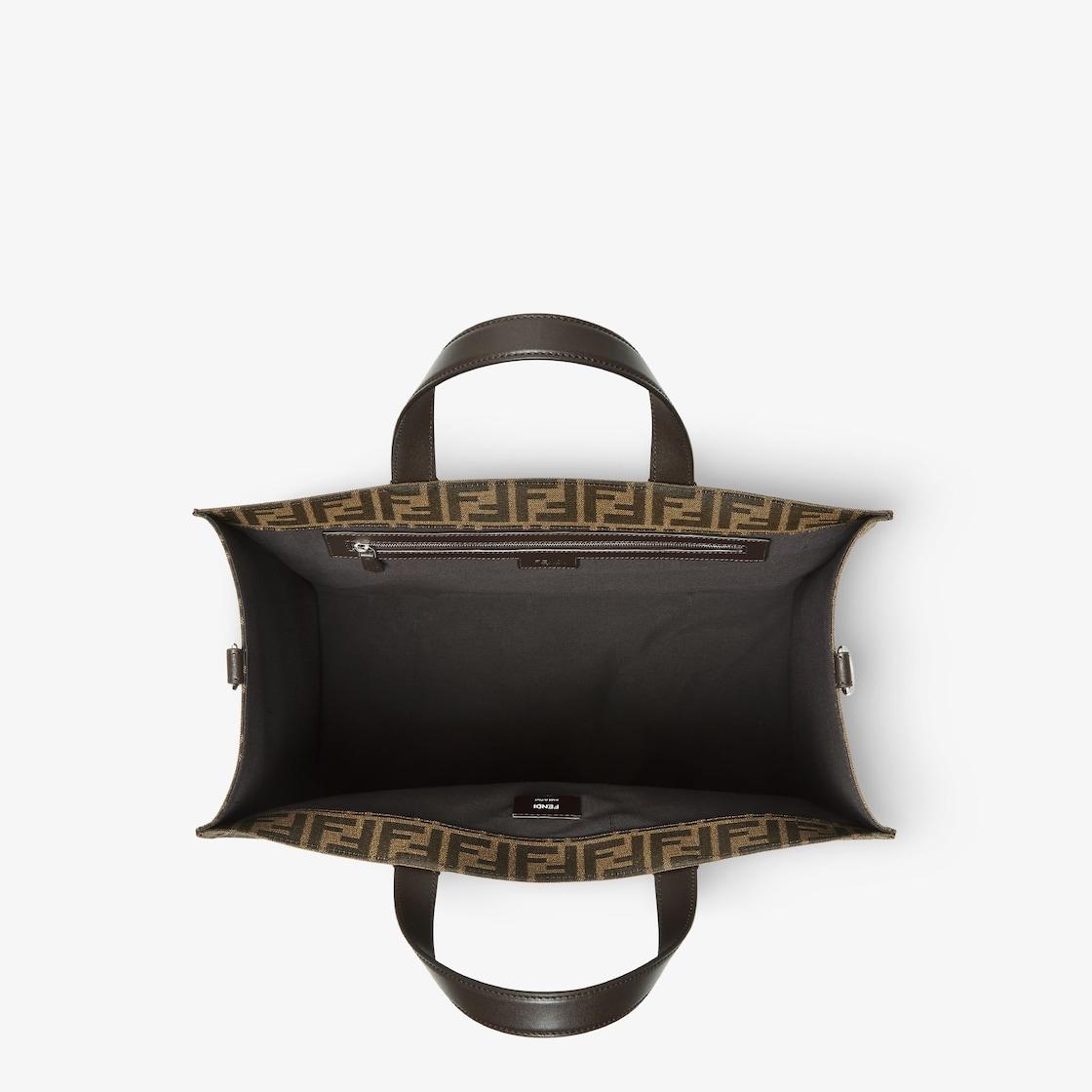 FF Jacquard ShopperFF jacquard fabric bag Product Image