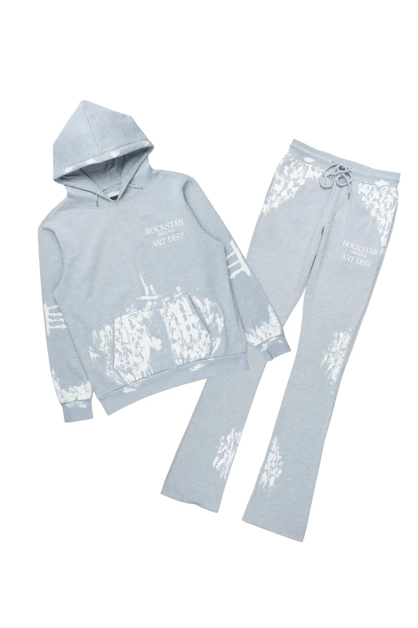 Filipa 2.0 Heather Grey Super Stacked Track Set Female Product Image