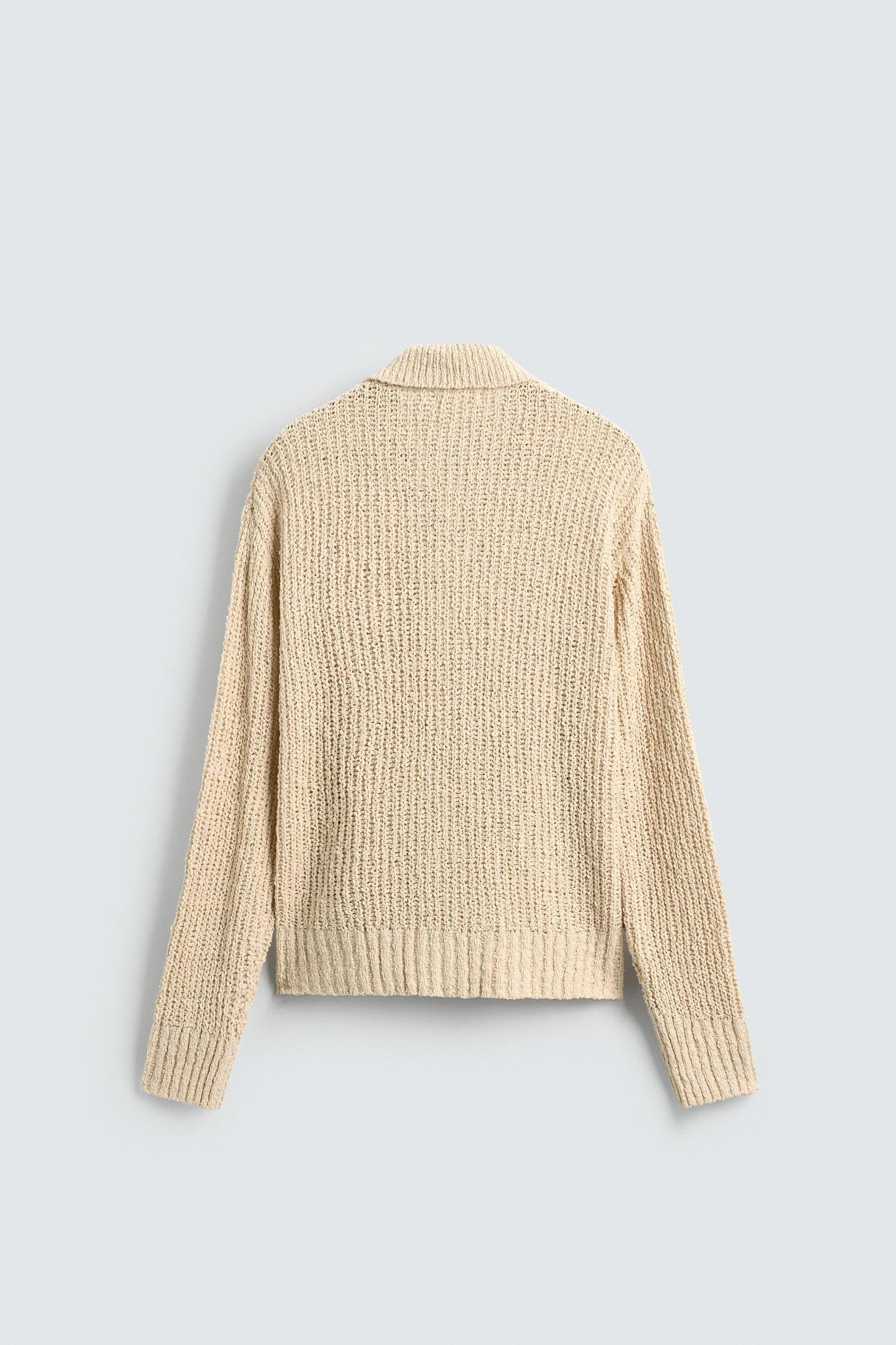 TEXTURED KNIT CARDIGAN Product Image