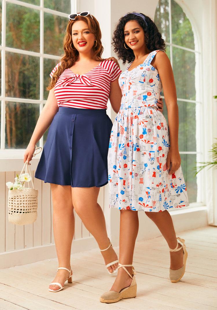 Ocean Breeze Midi Skirt Product Image