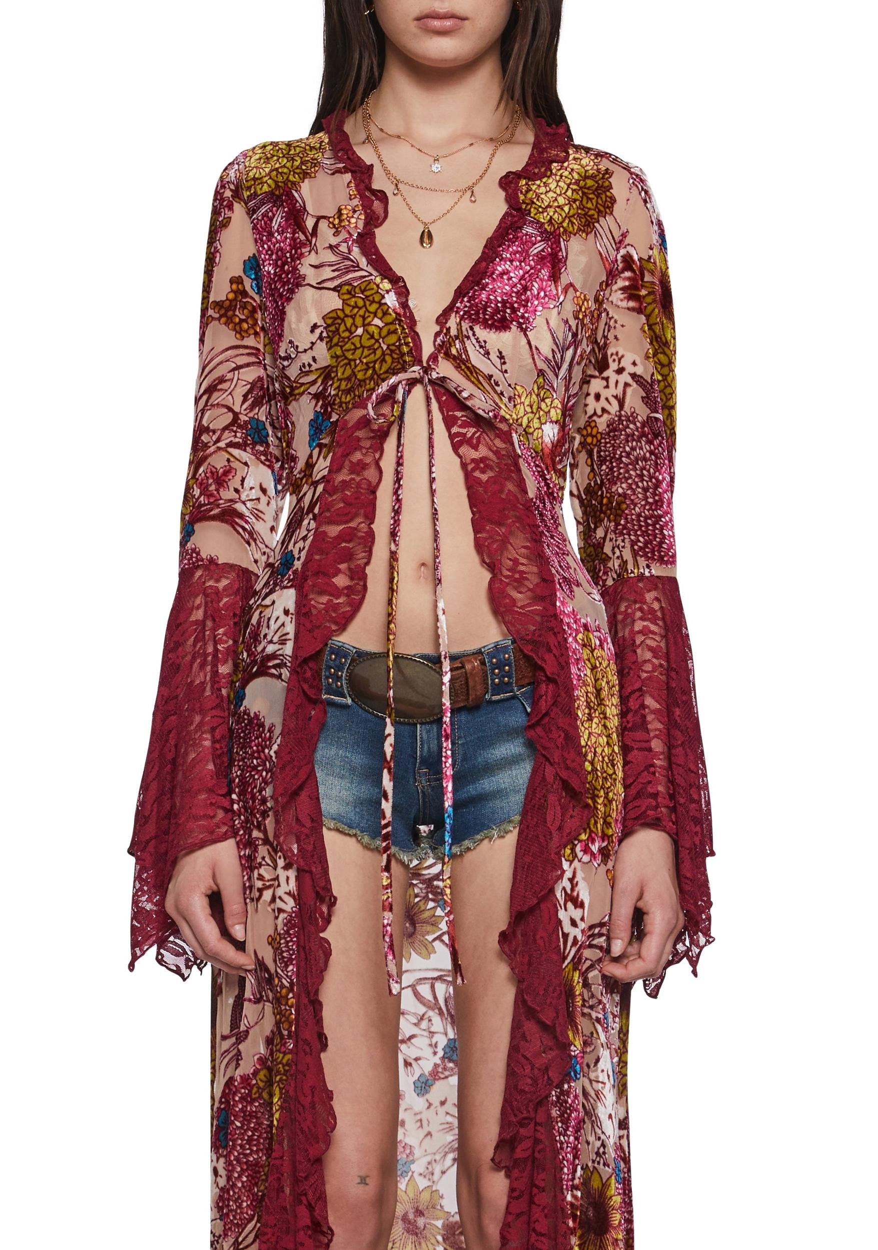 Boho Girl Floral Duster Girls Product Image