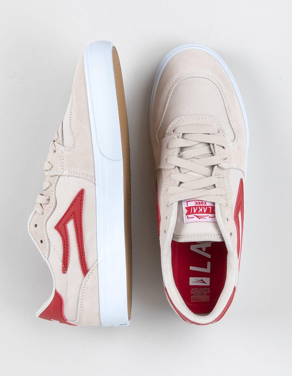 LAKAI York Mens Shoes - WHT/RED Product Image
