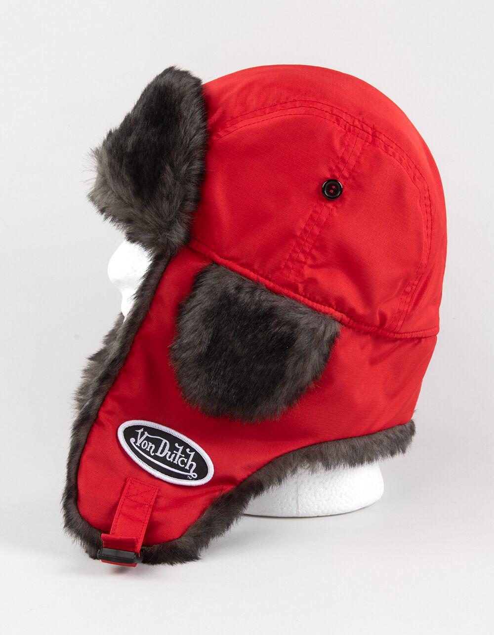 VON DUTCH Von Trapper Hat - RED/BLK Product Image