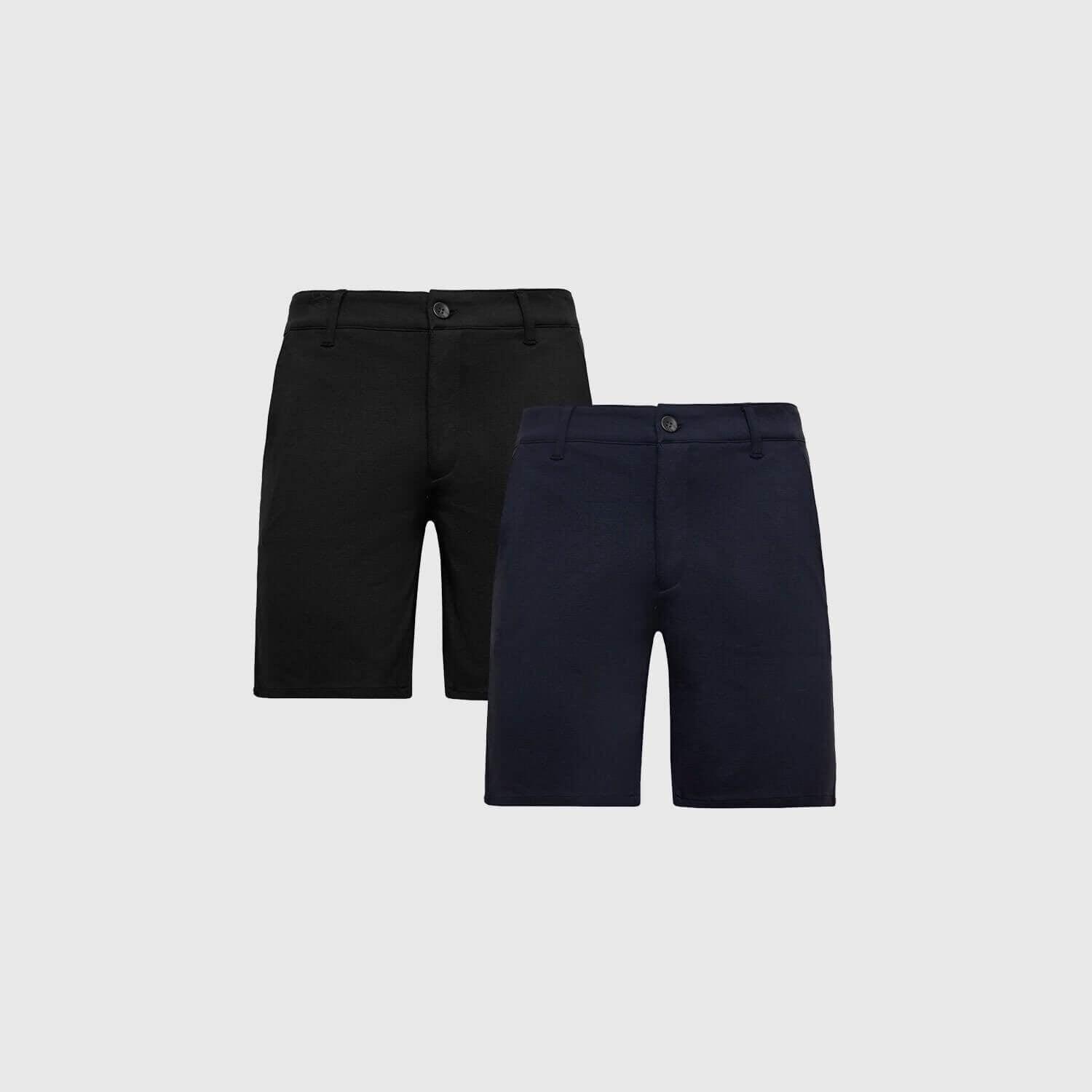 9" Navy Comfort Knit Chino Shorts Product Image