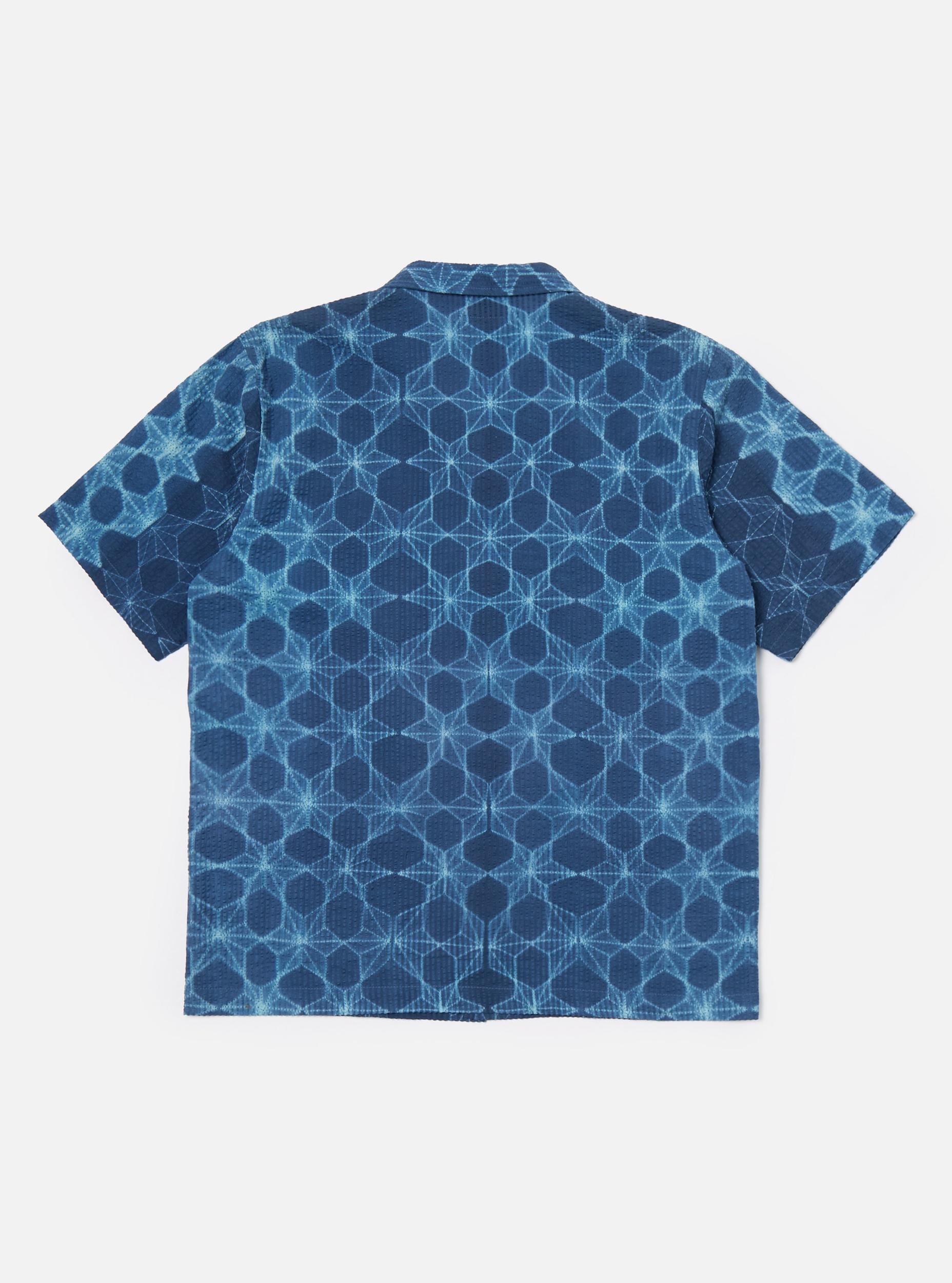 Indigo Needle Tye N Dye Road Shirt Product Image