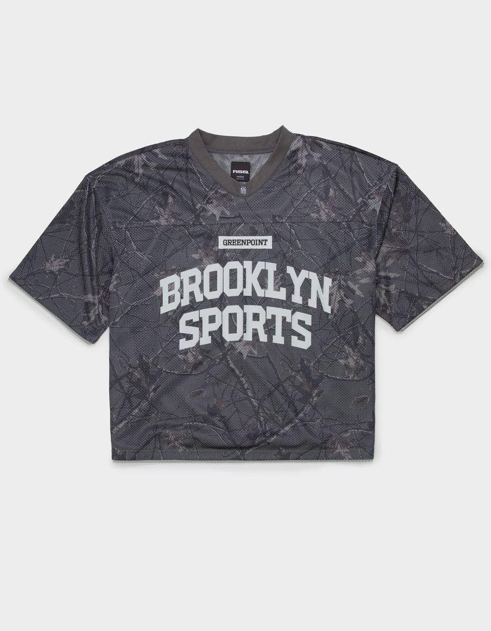 RSQ Mens Baggy Crop Mesh Jersey - CAMO BLACK Product Image