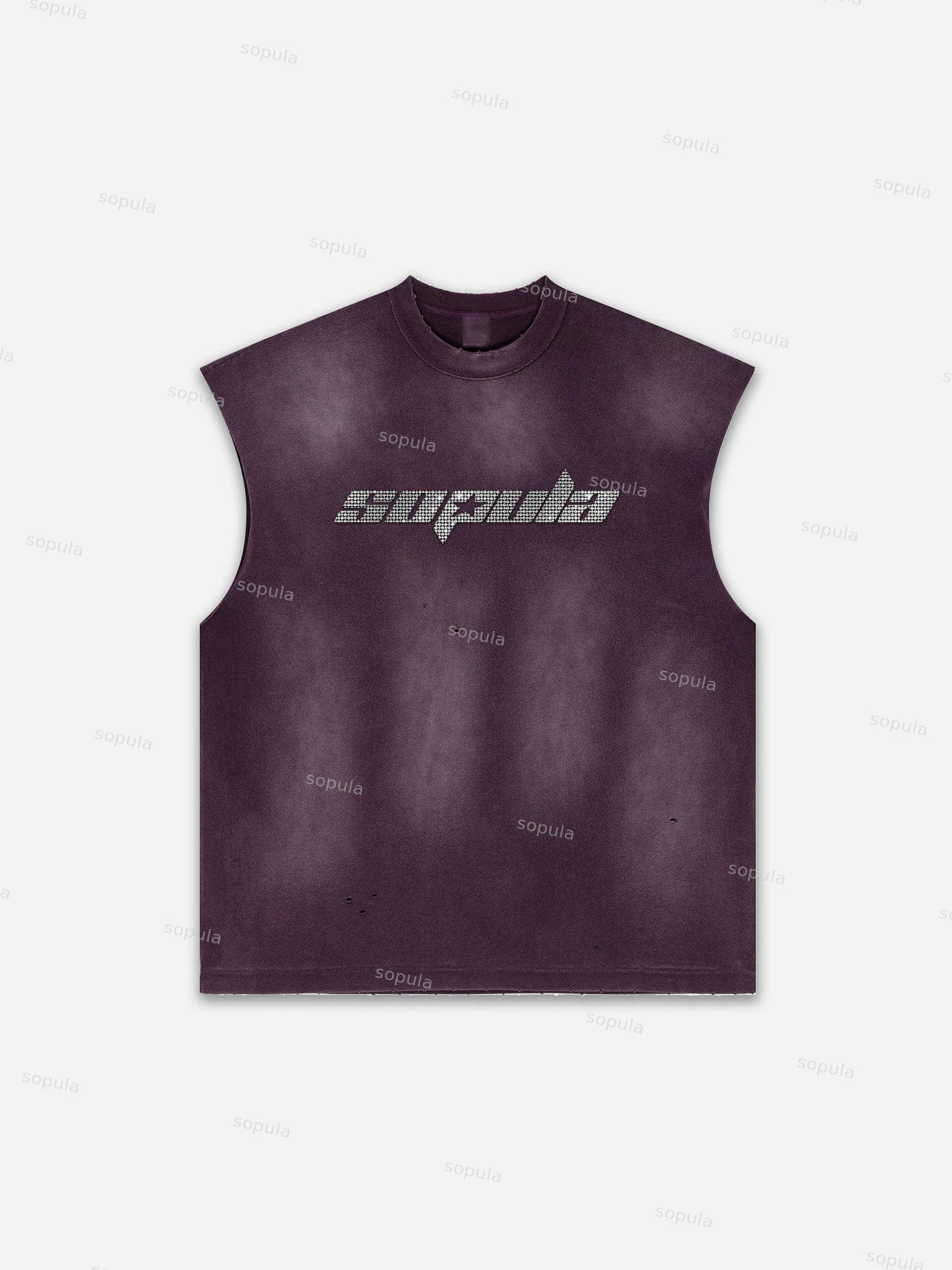 Fly By Choice Print Distressed Tank Top Product Image