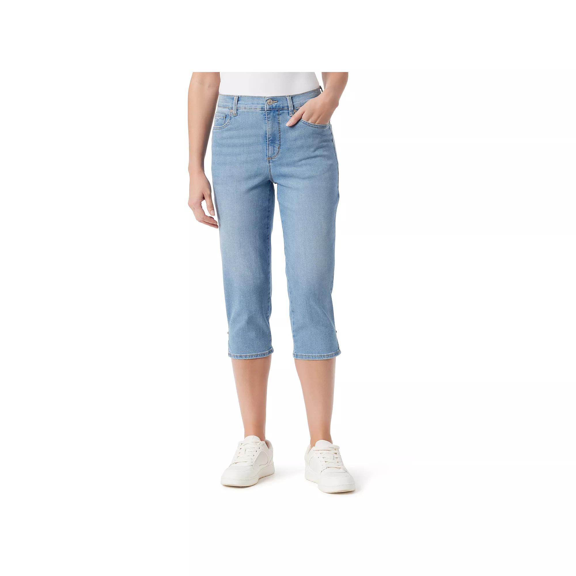 Womens Gloria Vanderbilt Straight-Leg Cut Amanda Capri Pants Product Image