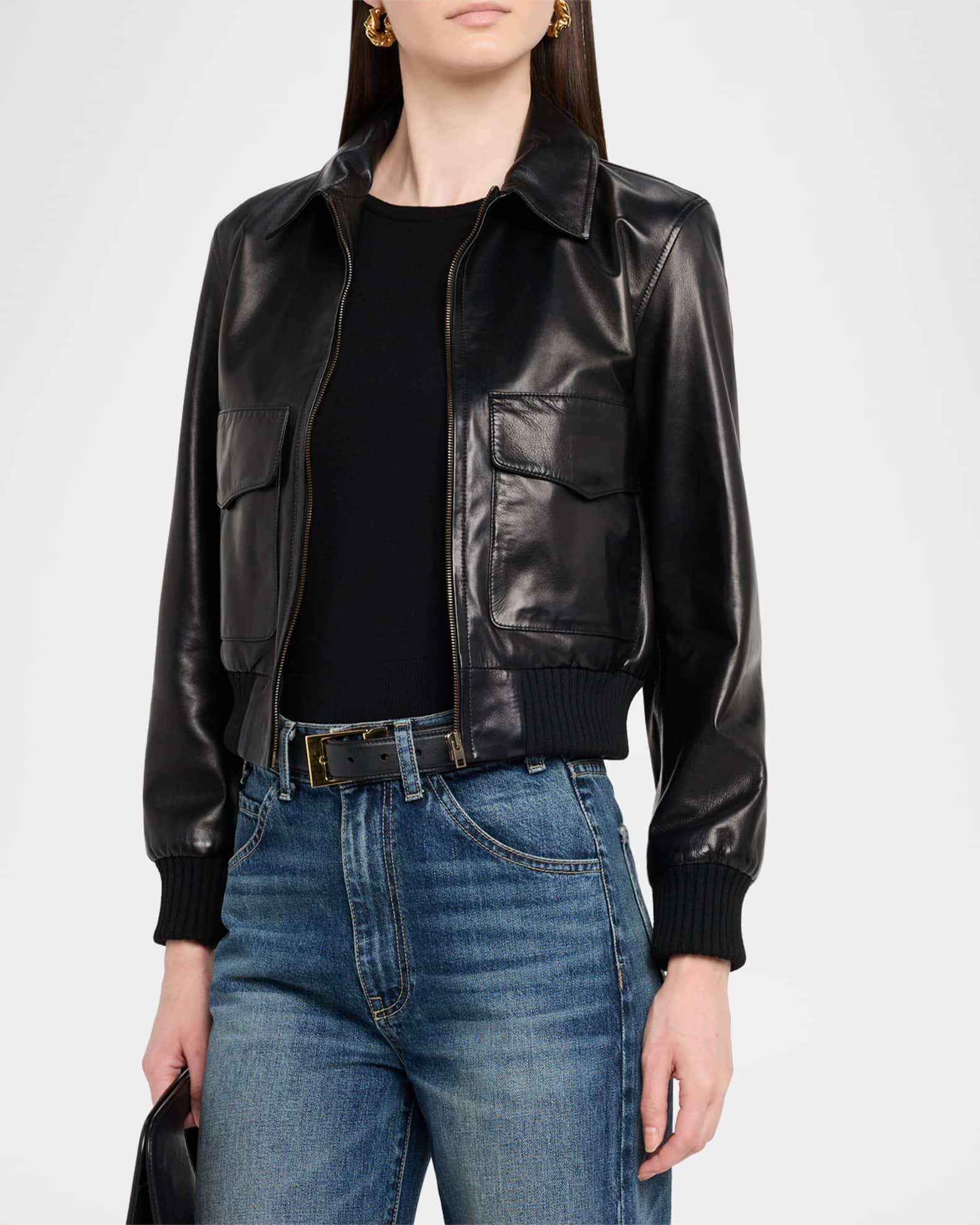 Redley Leather Bomber Jacket Product Image