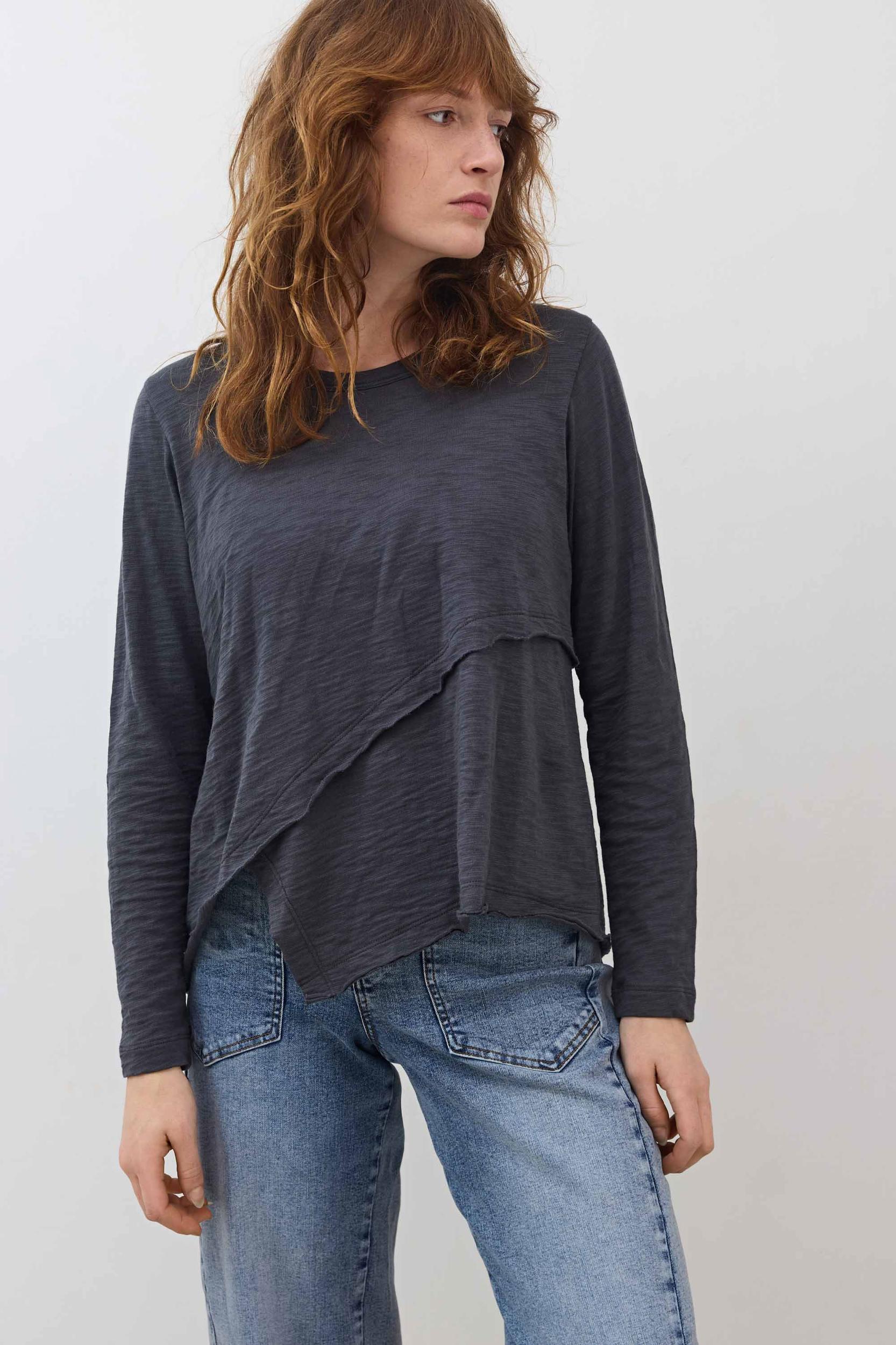 Inner Glow Asymmetric Long Sleeve Top Product Image