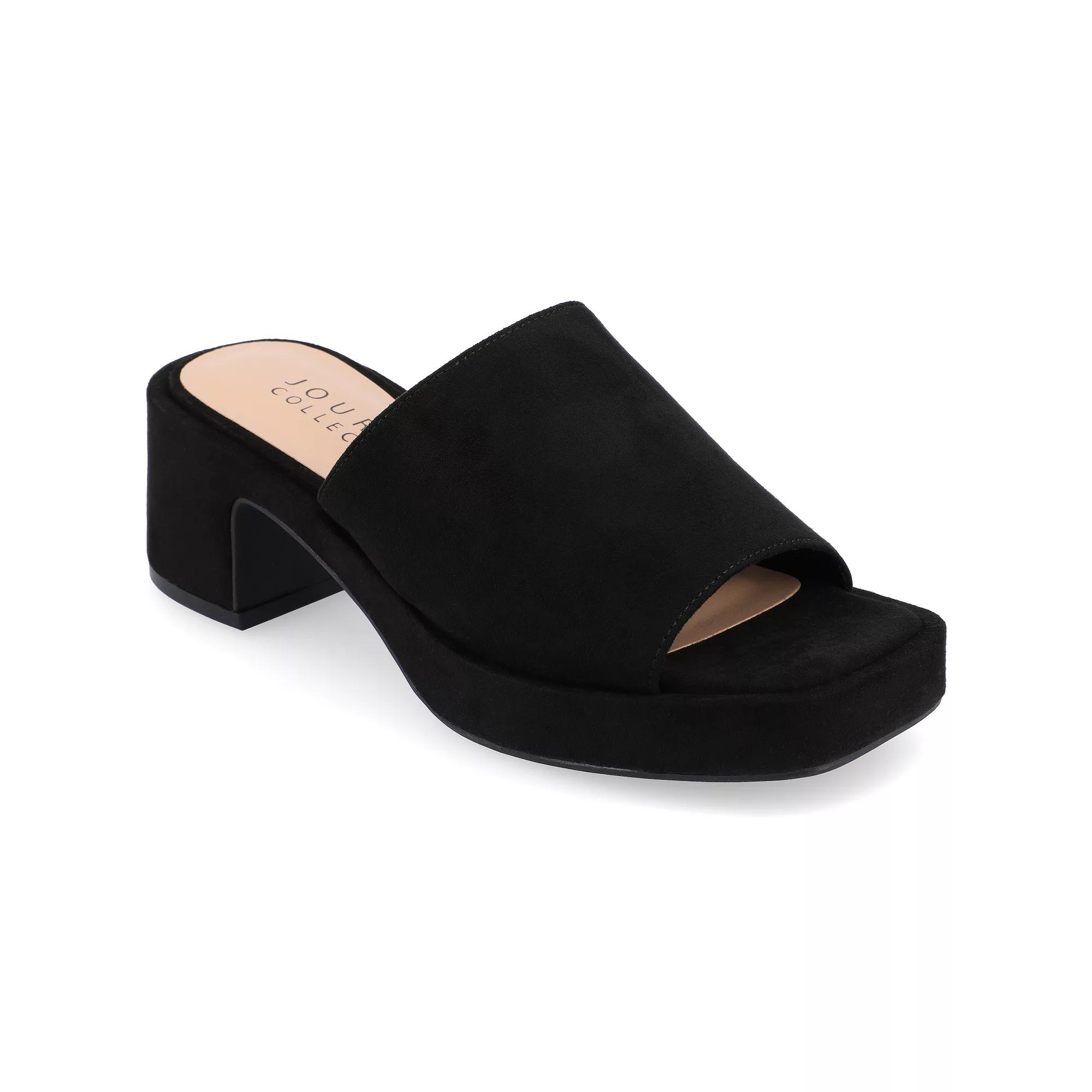 Journee Bessa Women's Slip On Platform Sandals,  Product Image