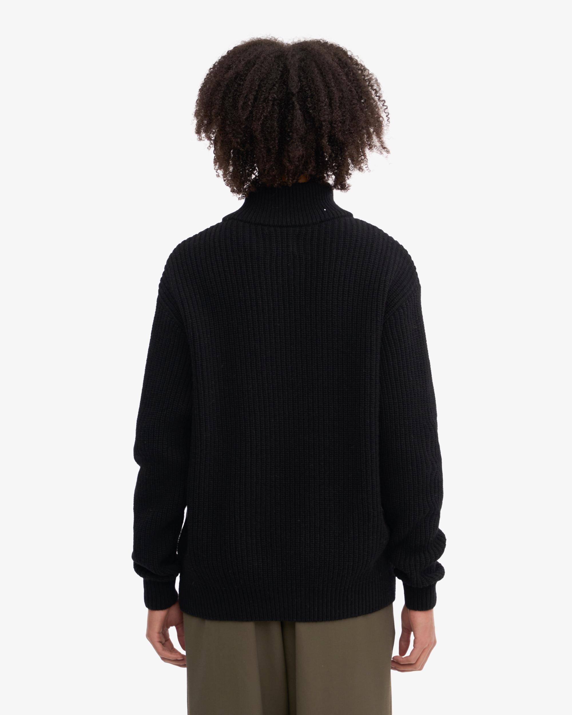 Merino Quarter Zip - Coffee Brown Product Image