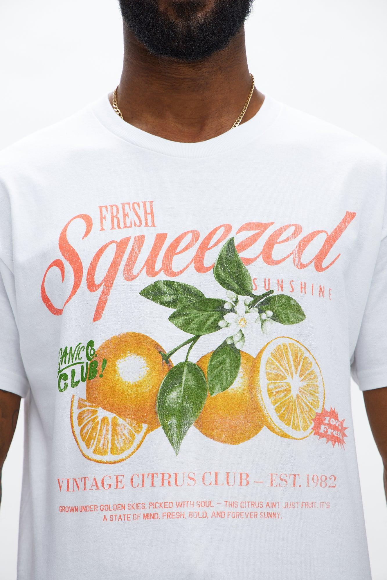 Fresh Squeezed Short Sleeve Tee - White Male Product Image