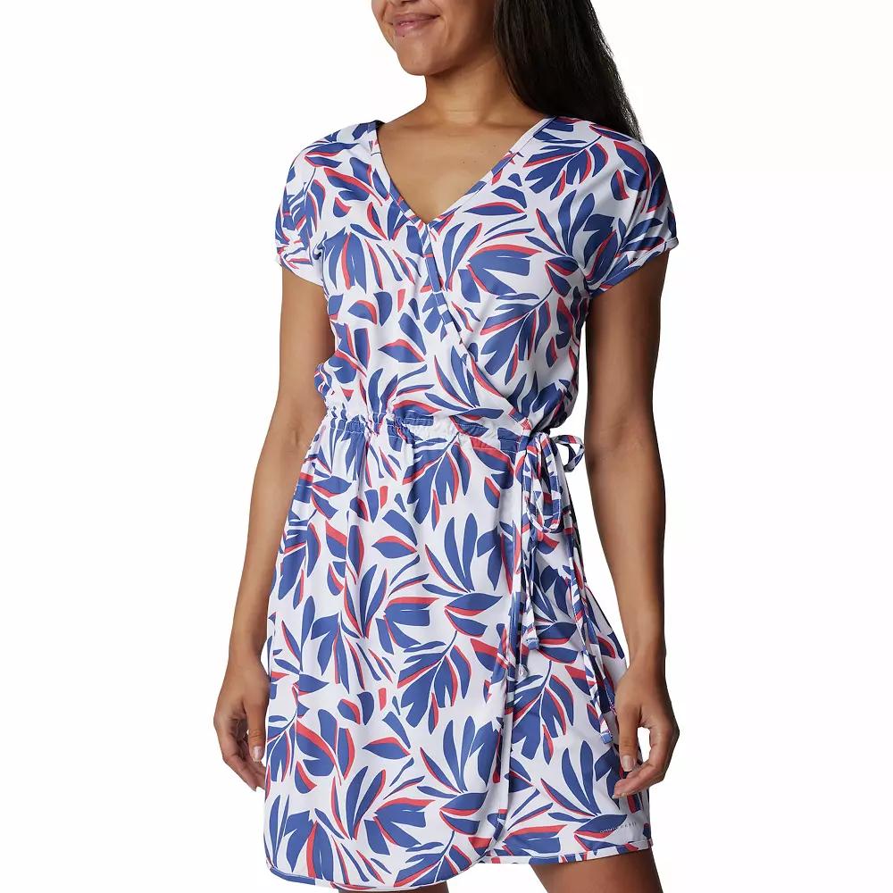 Women's Columbia Chill River Wrap Print Mini Dress, Size: Small, White Areca Product Image