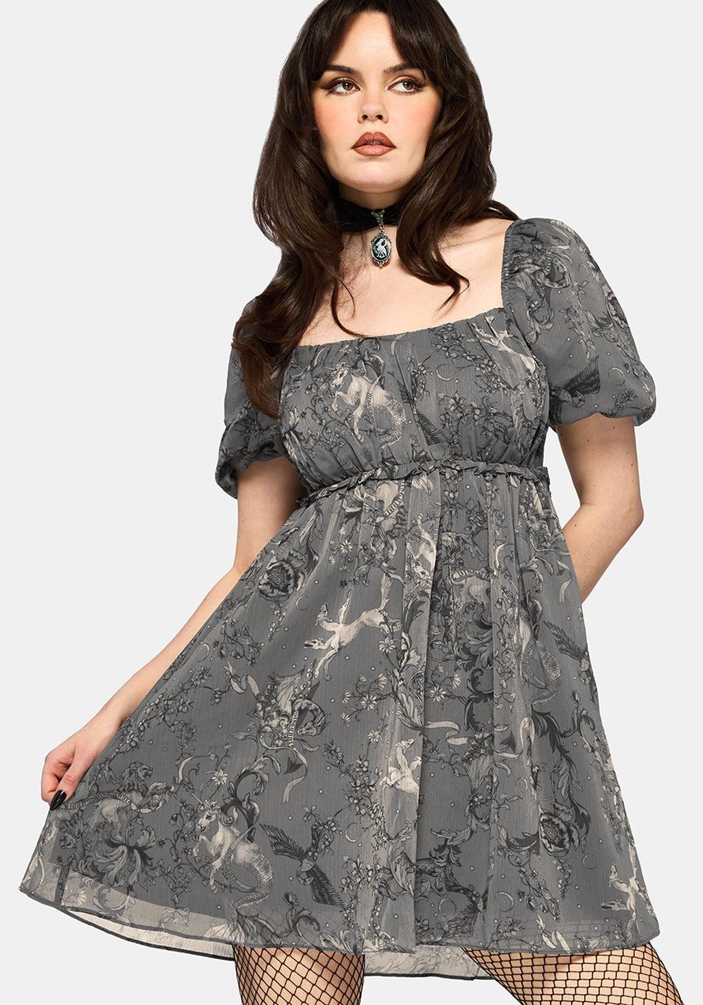 Merunicorn Enchanted Forest Mini Dress Product Image