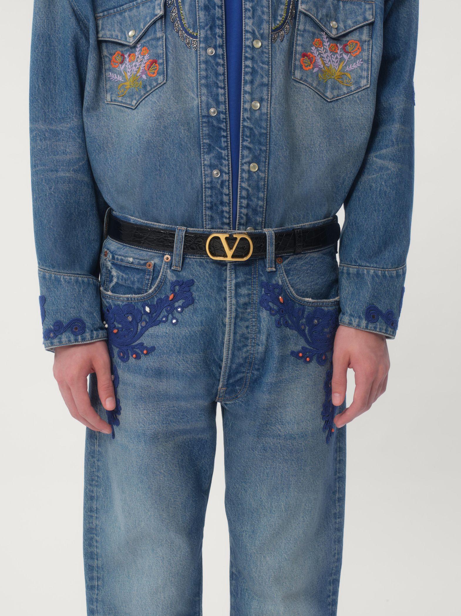 Vlogo Signature Crocodile Belt 30 Mm Product Image