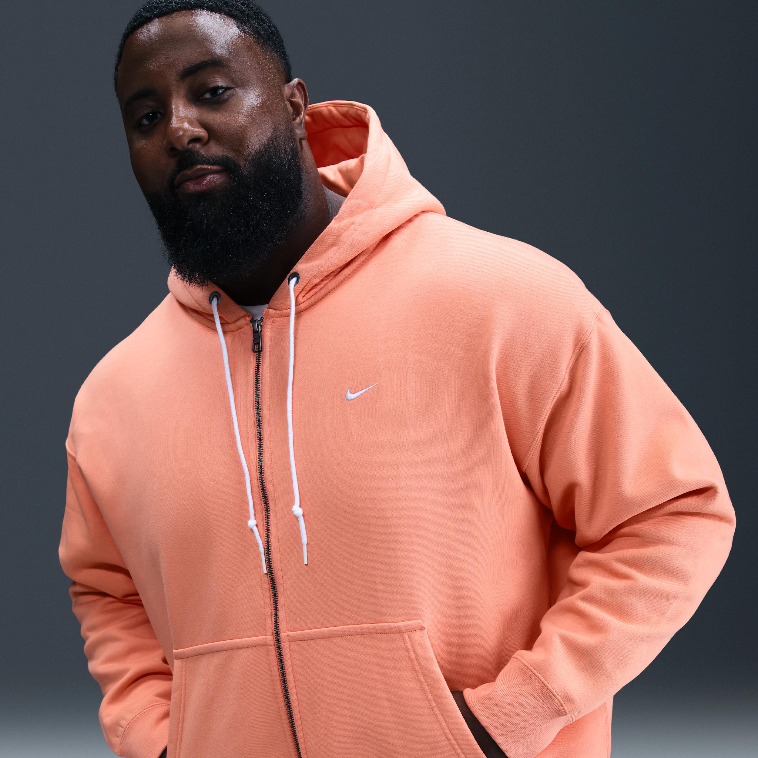 Nike Mens Solo Swoosh Full-Zip Hoodie | DR0403-844 Product Image