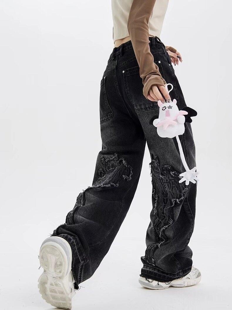 Street Raw Trim Boyfriend Jeans Product Image