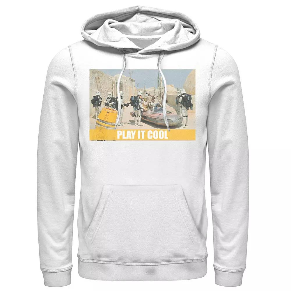 Men's Star Wars Luke, Obi-Wan & C-3PO Play It Cool Meme Hoodie,  Product Image