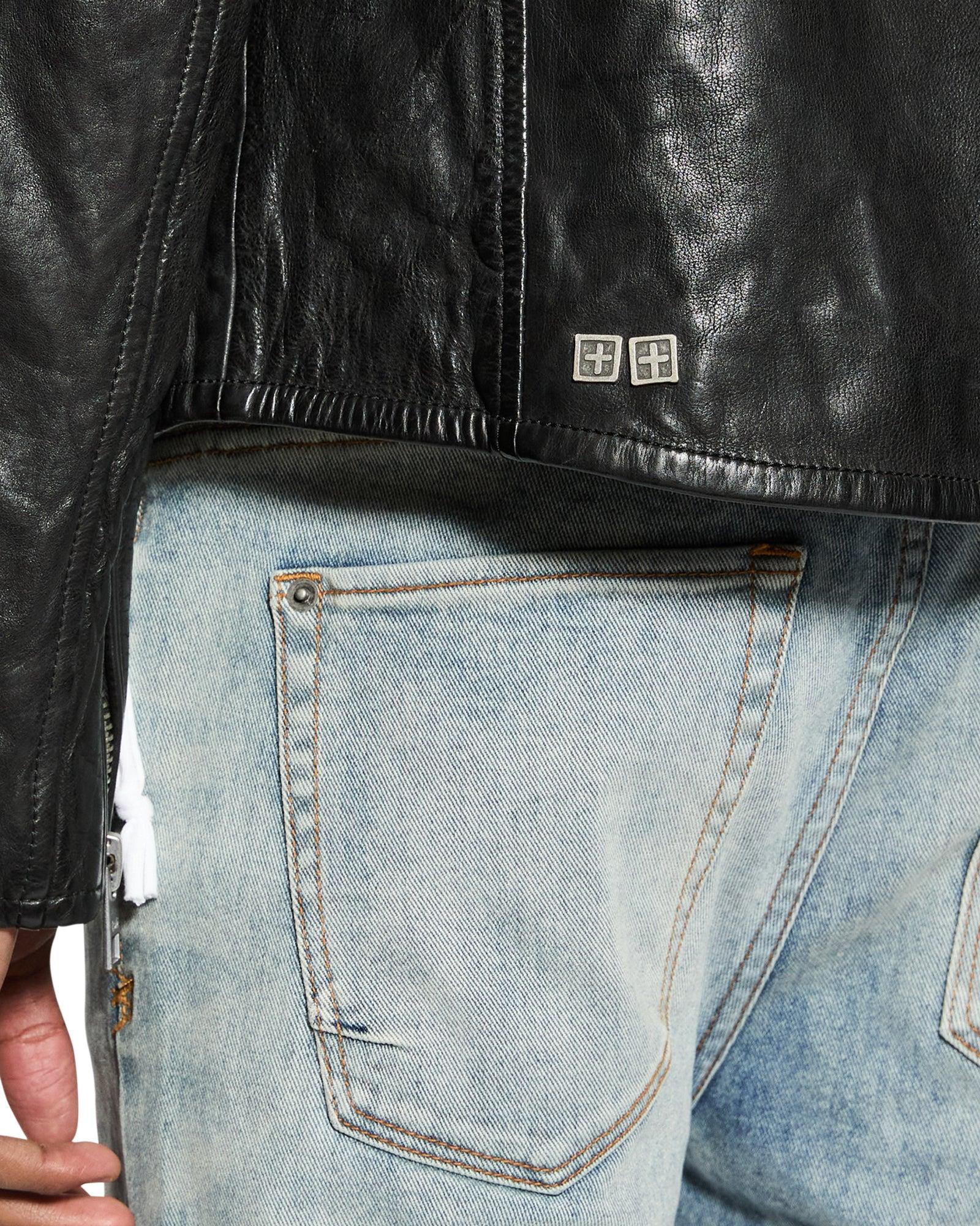 CAPITOL LEATHER JACKET BLACK Male Product Image