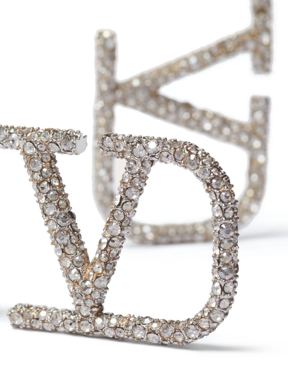 VLogo Signature crystal earrings Product Image
