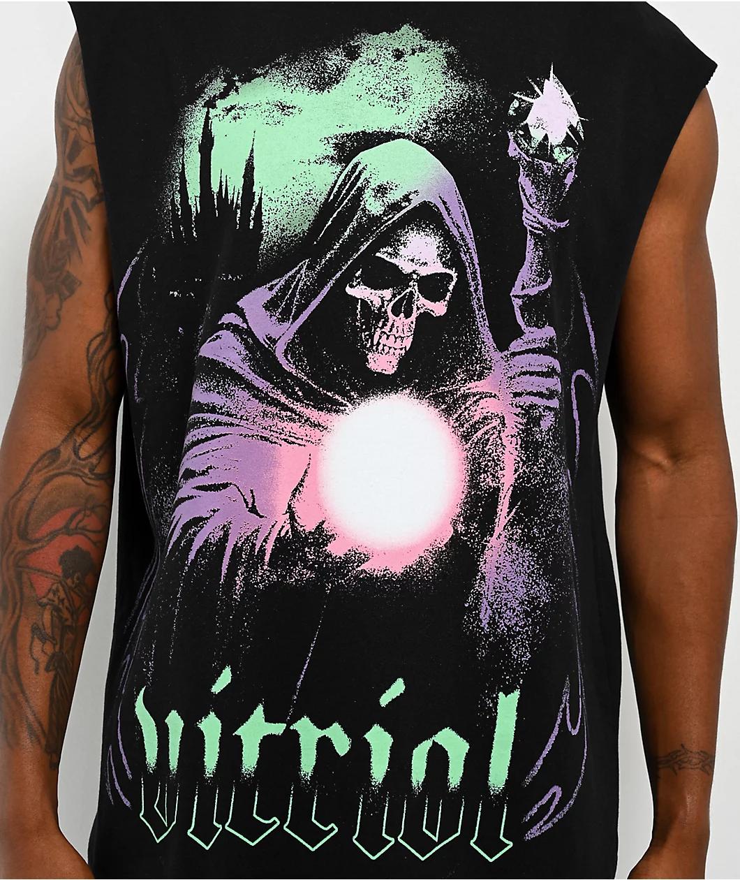 Vitriol Reaper Fantasy Black Tank Top Product Image