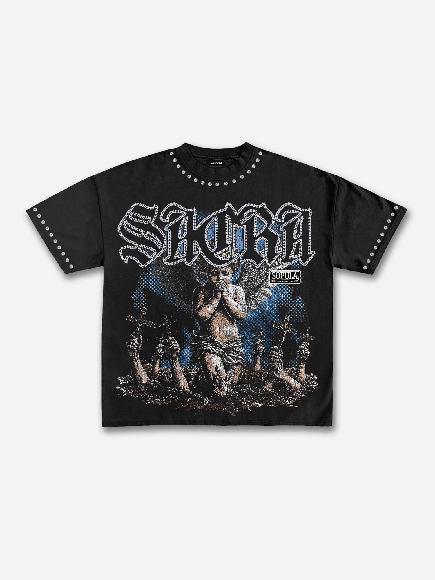 Fly By Choice Graphic Acid Wash T-shirt Product Image