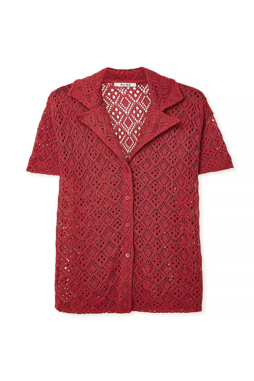 Oversized Crochet Shirt Product Image